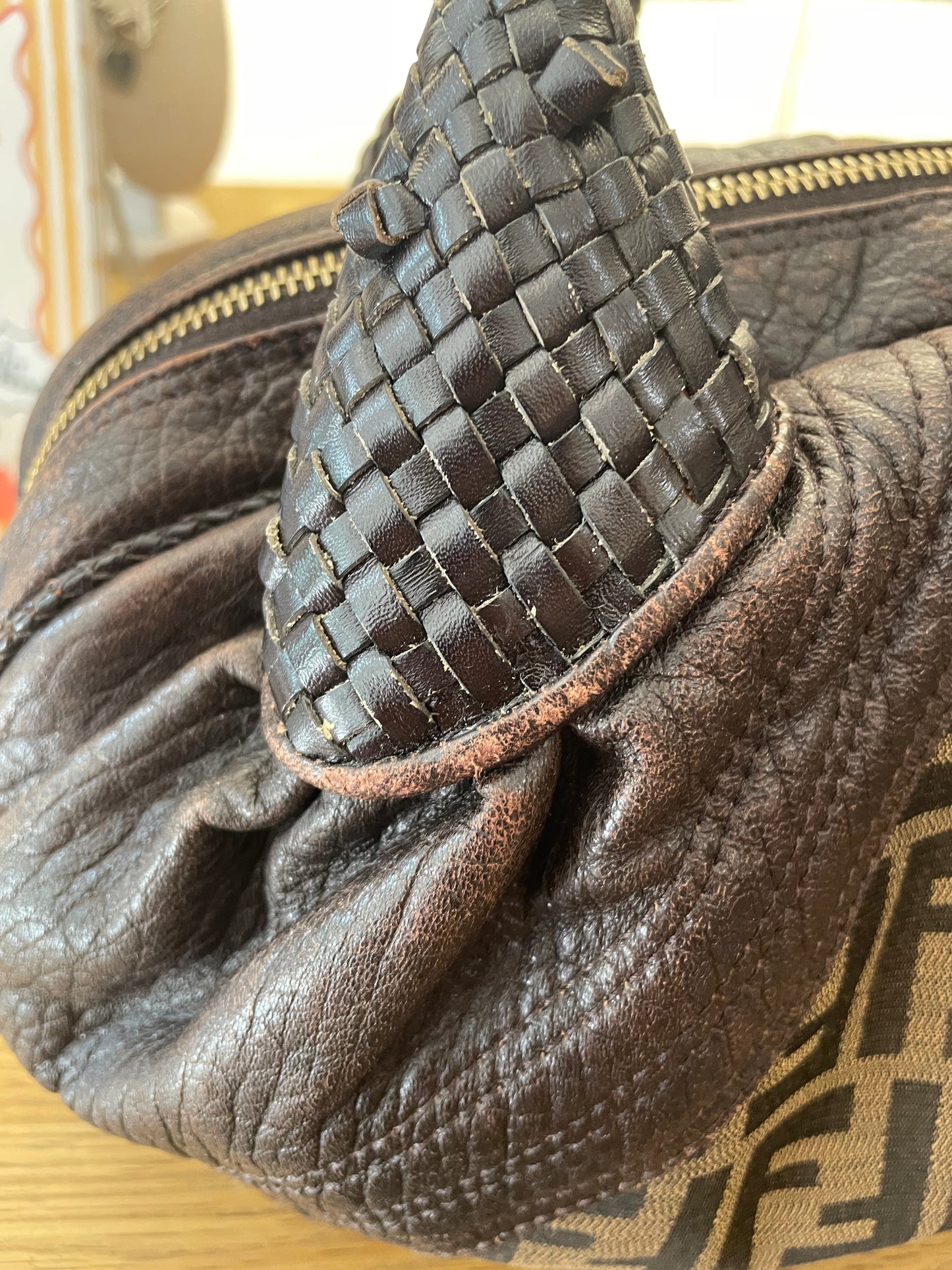 Zucca logo  Fendi  Handbag Spy FF- Good condition, shows wear