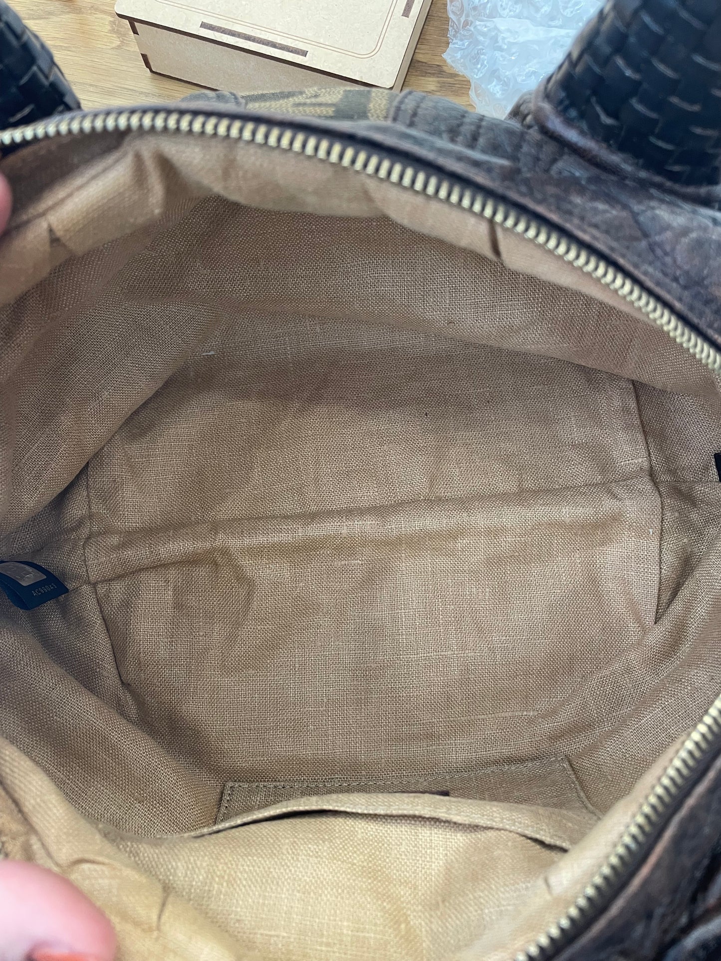 Zucca logo  Fendi  Handbag Spy FF- Good condition, shows wear