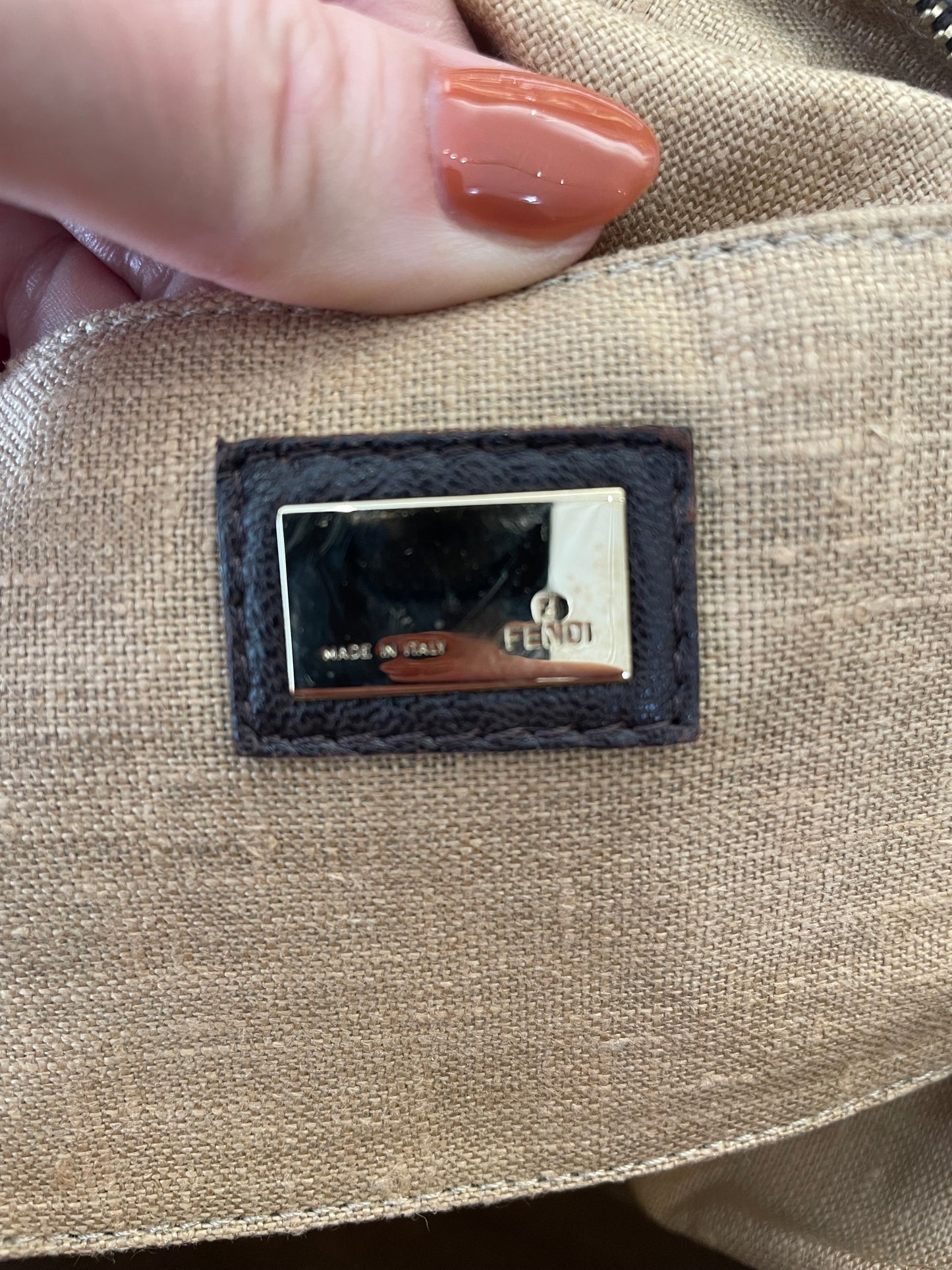 Zucca logo  Fendi  Handbag Spy FF- Good condition, shows wear