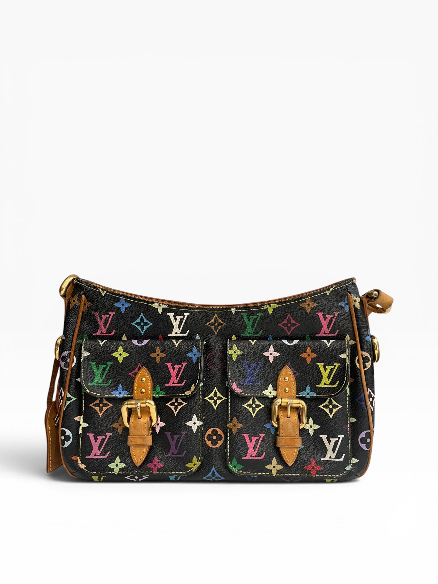 Black/Multi Louis Vuitton Handbag AS IS (overall condition)