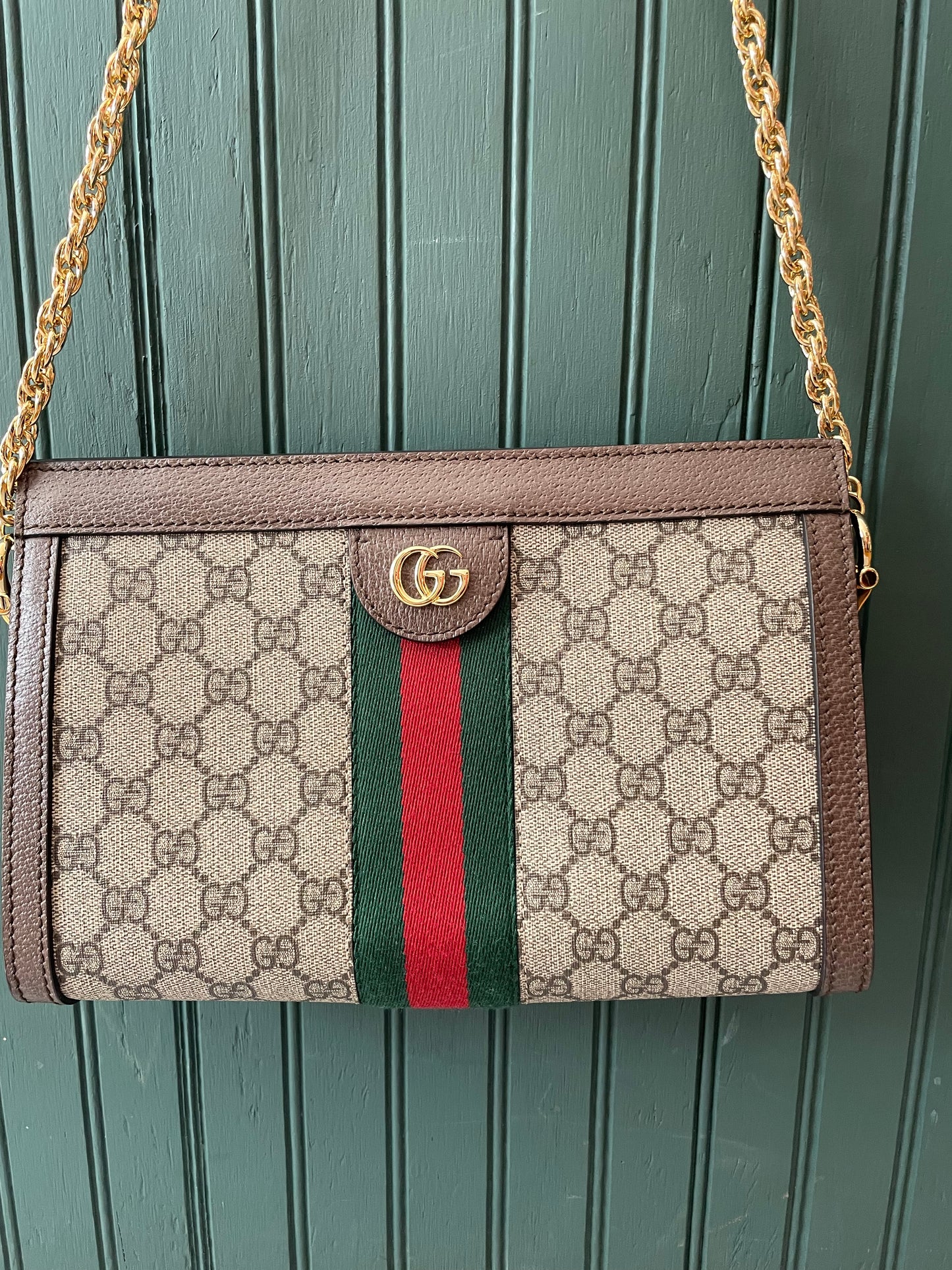 Signature Monogram Gucci  Handbag Ophidia Small GG Supreme - Excellent Condition