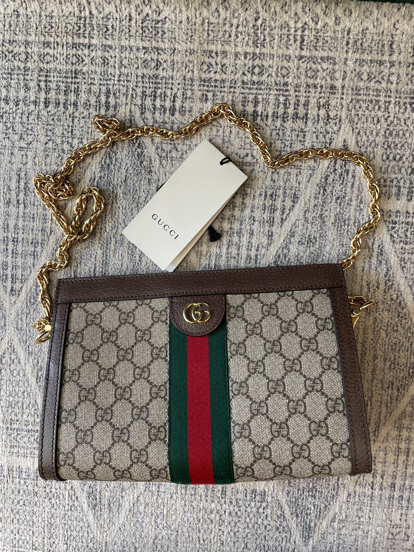 Signature Monogram Gucci  Handbag Ophidia Small GG Supreme - Excellent Condition