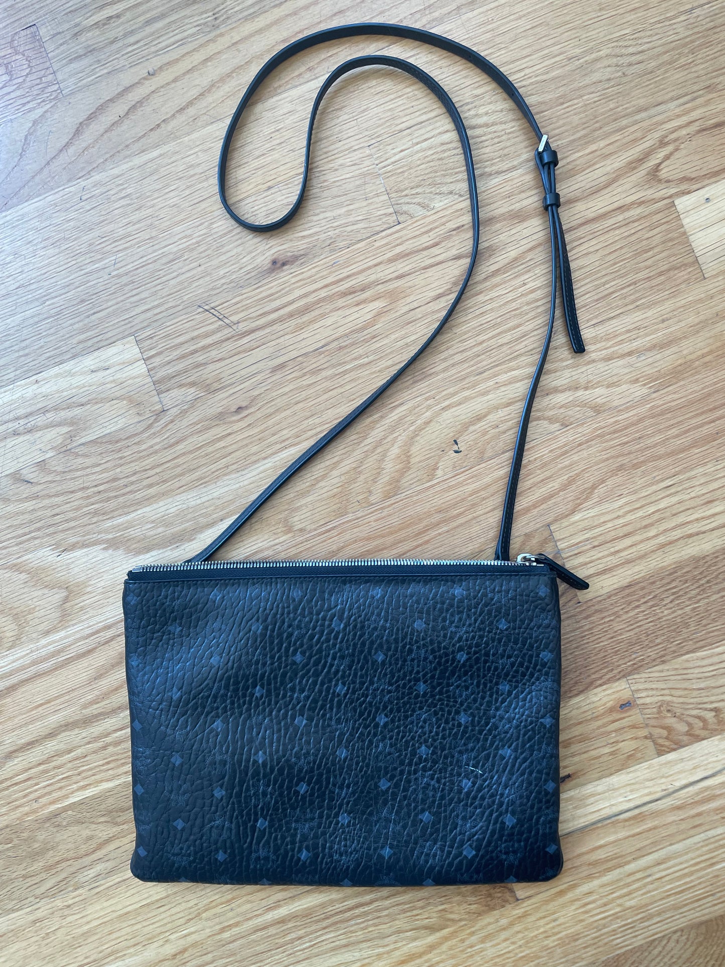 Black, Logo  MCM Handbag  "Aren" bag or Clutch MSRP $550