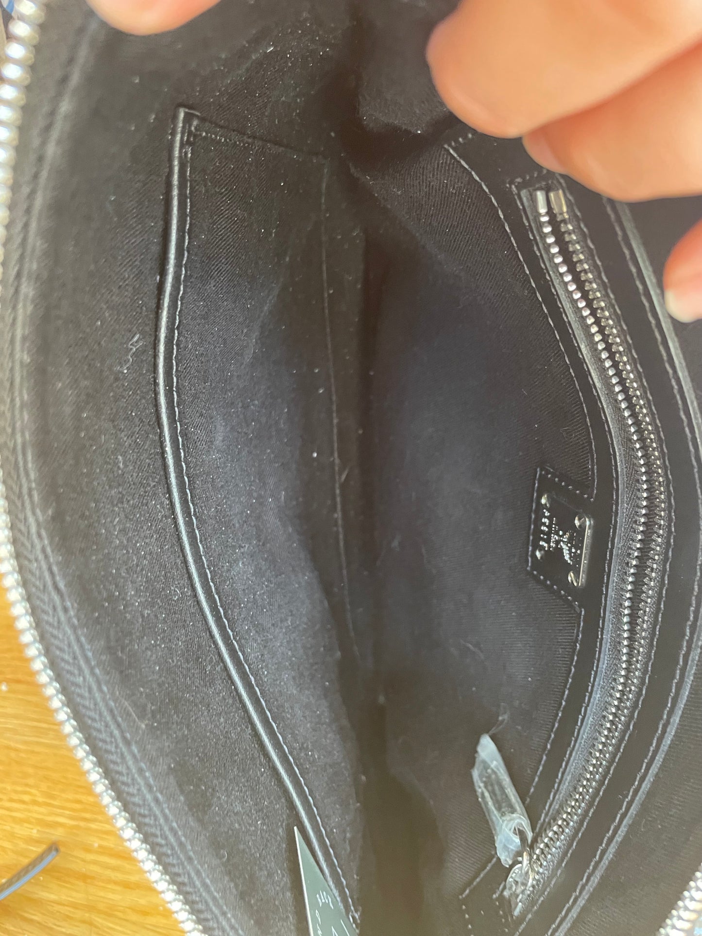 Black, Logo  MCM Handbag  "Aren" bag or Clutch MSRP $550