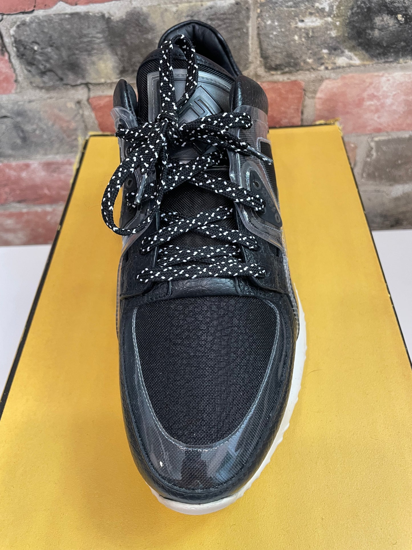Black, Mesh   Fendi  Sneakers With BOX  MSRP $890, 38/7.5