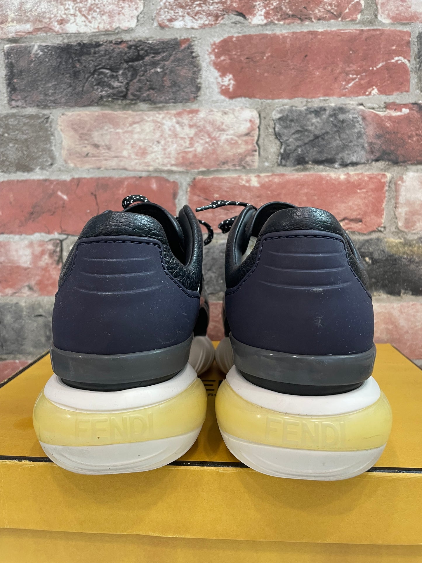 Black, Mesh   Fendi  Sneakers With BOX  MSRP $890, 38/7.5