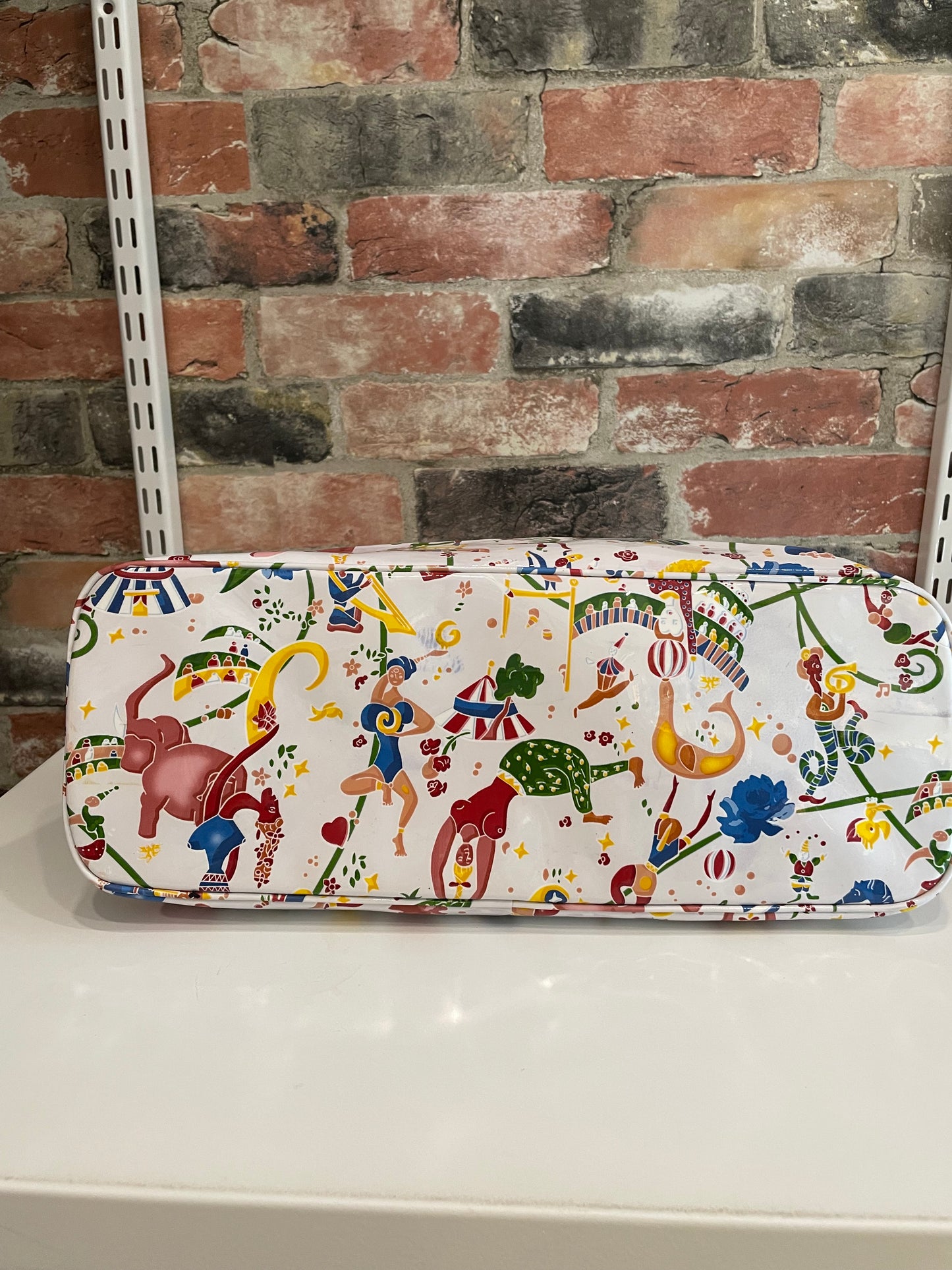 White, Circus Piero Guidi  Handbag  "Magic Circus" VGUC- small scuff on bottom