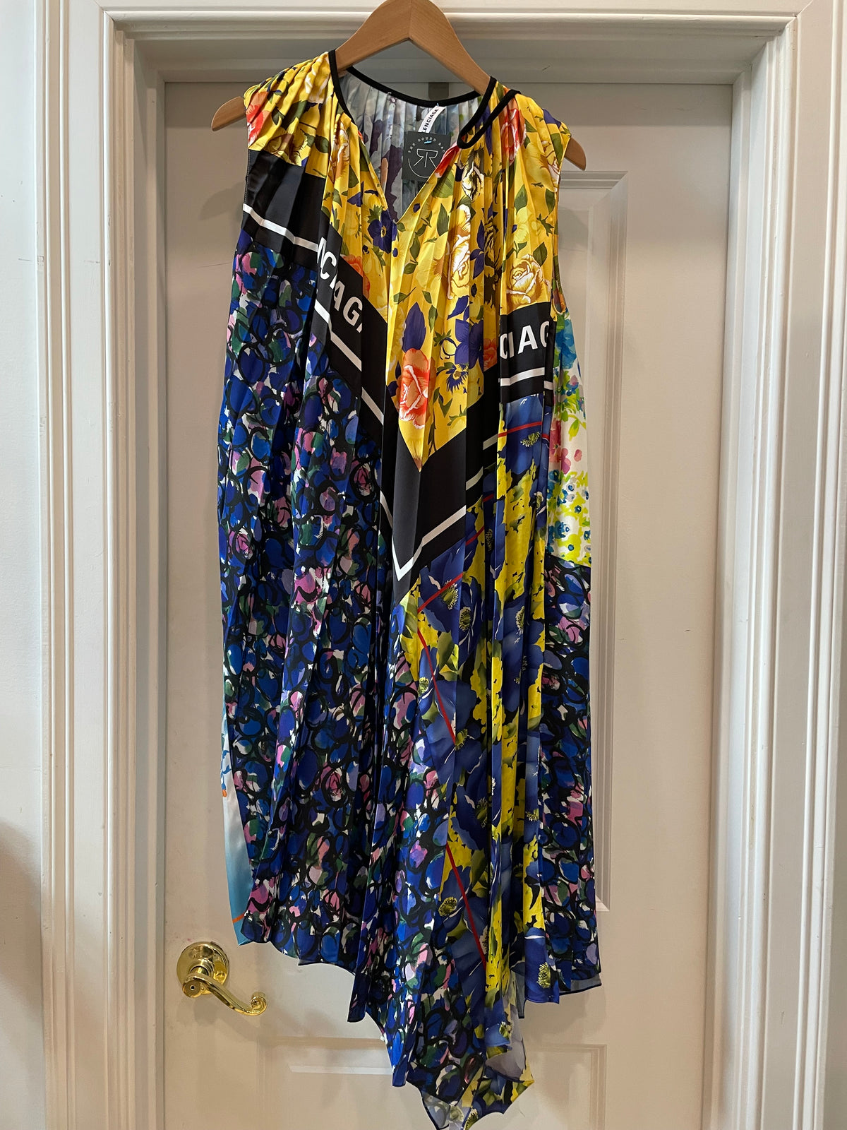 Multi Balenciaga Dress NWT Resort 2019 Foulard Collection, S