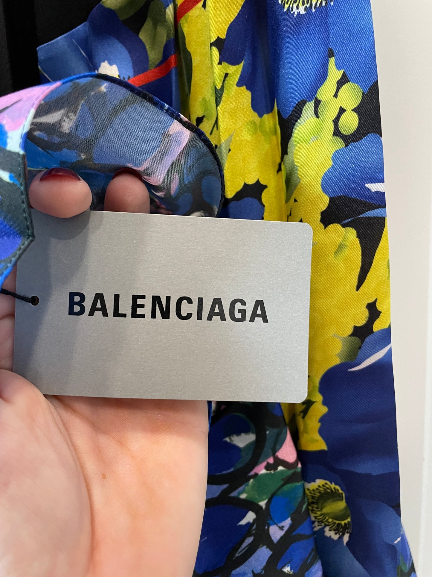 Multi Balenciaga Dress NWT Resort 2019 Foulard Collection, S