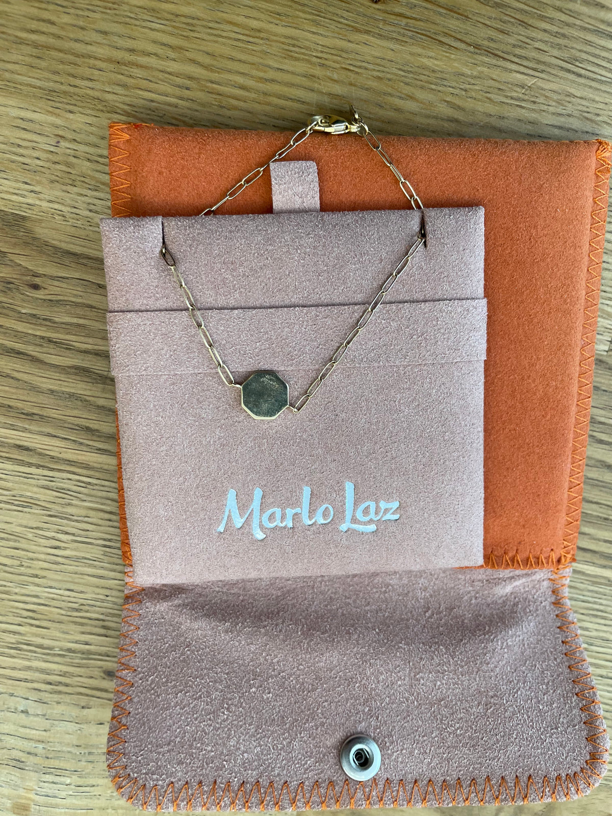 Gold/diamond Marlo Laz Bracelet  Rt. $1,130 Wee Porte bonheur