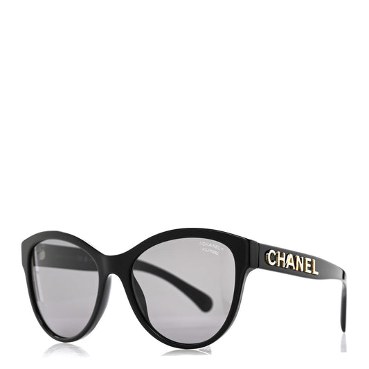 Black/gold Chanel Sunglasses CH5458 WITH CASE
