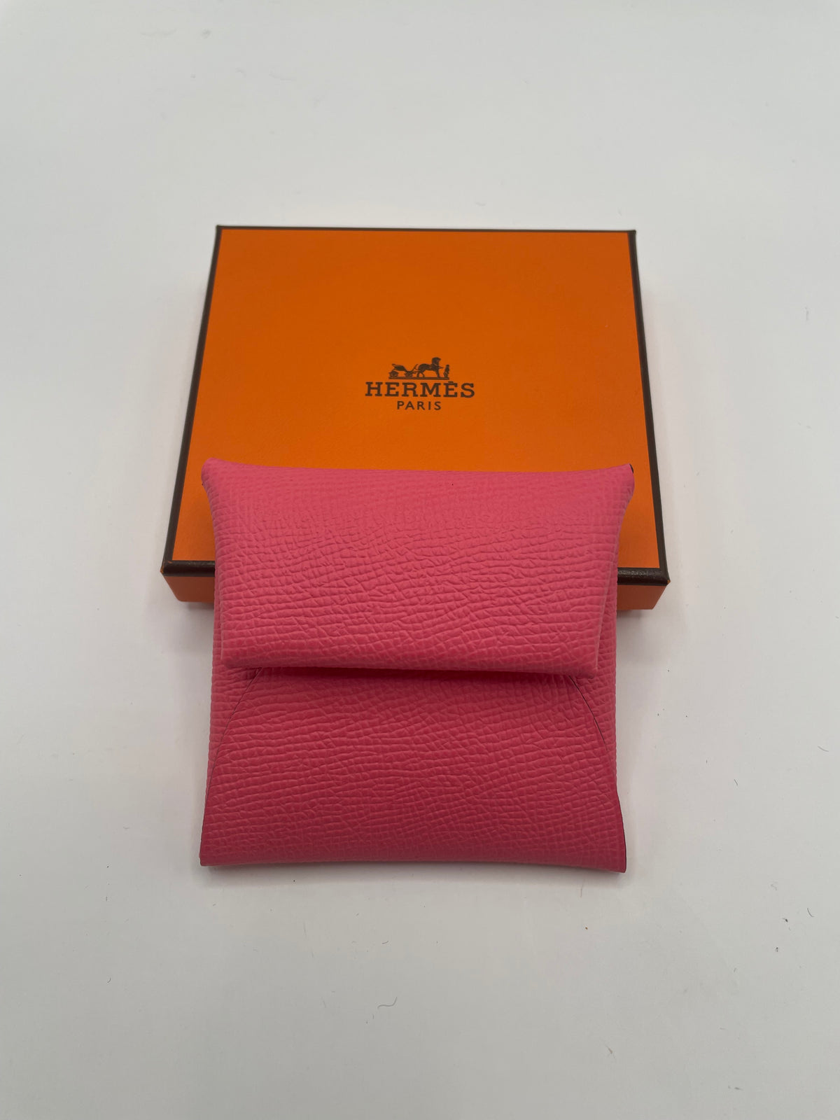 Pink  Hermes  Purse  Epsom Bastia coin purse- With box and bag