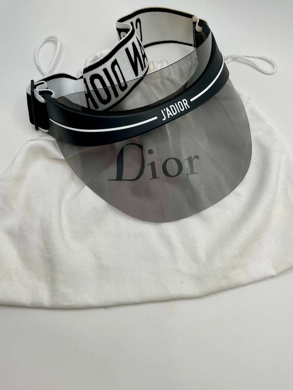 Black/White  Dior  Visor  J'Ador