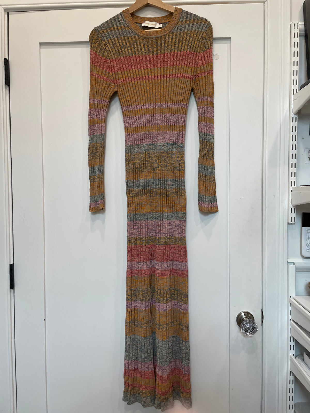 Multi Ombre Zimmermann Dress Luminosity Mouline Knit/Ribbed, S
