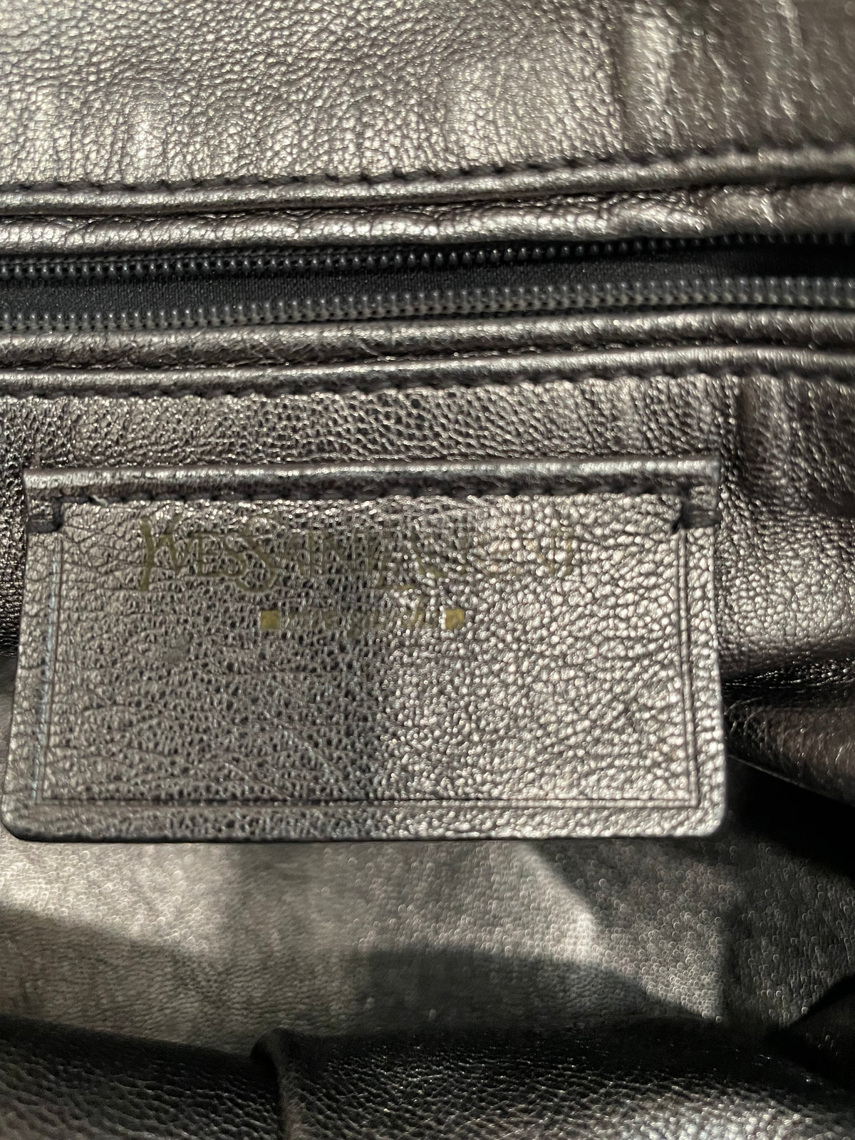 Black YSL Handbag Persian Lamb Muse VGUC (scratch on lock)