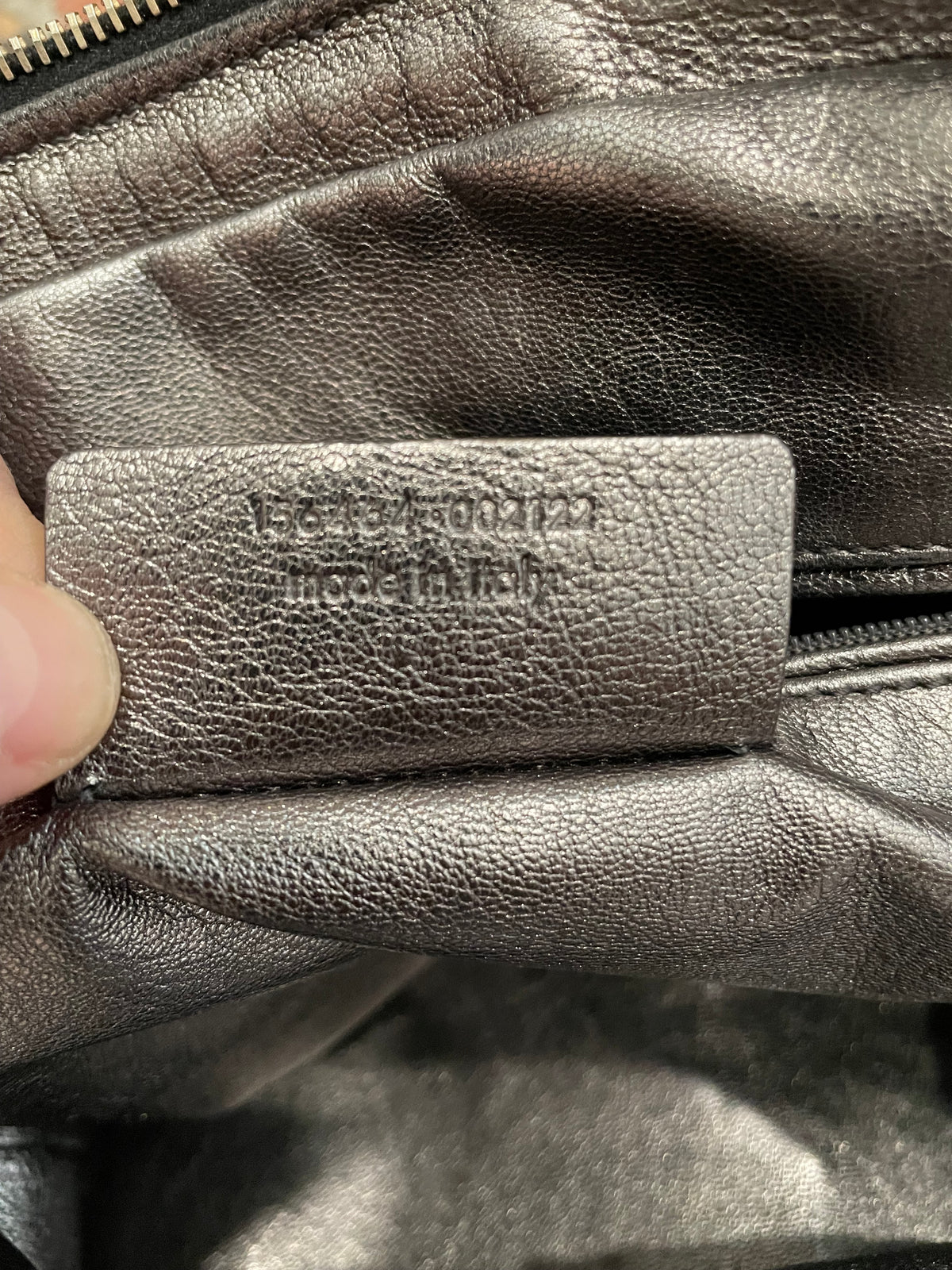 Black YSL Handbag Persian Lamb Muse VGUC (scratch on lock)