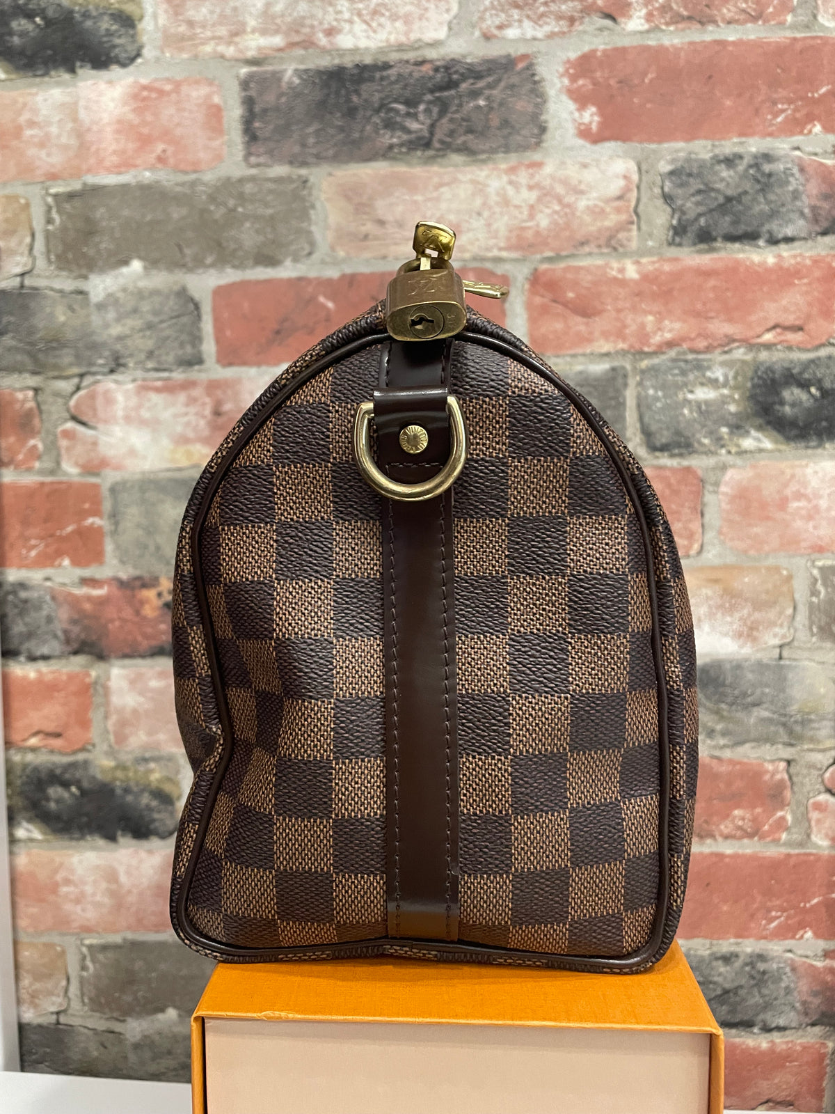 Brown Damier Louis Vuitton  Handbag Speedy Bandouliere 25 C.2016- BOX, Bag, paperwork etc.  VG/EXCELLENT CONDITION  

, 25