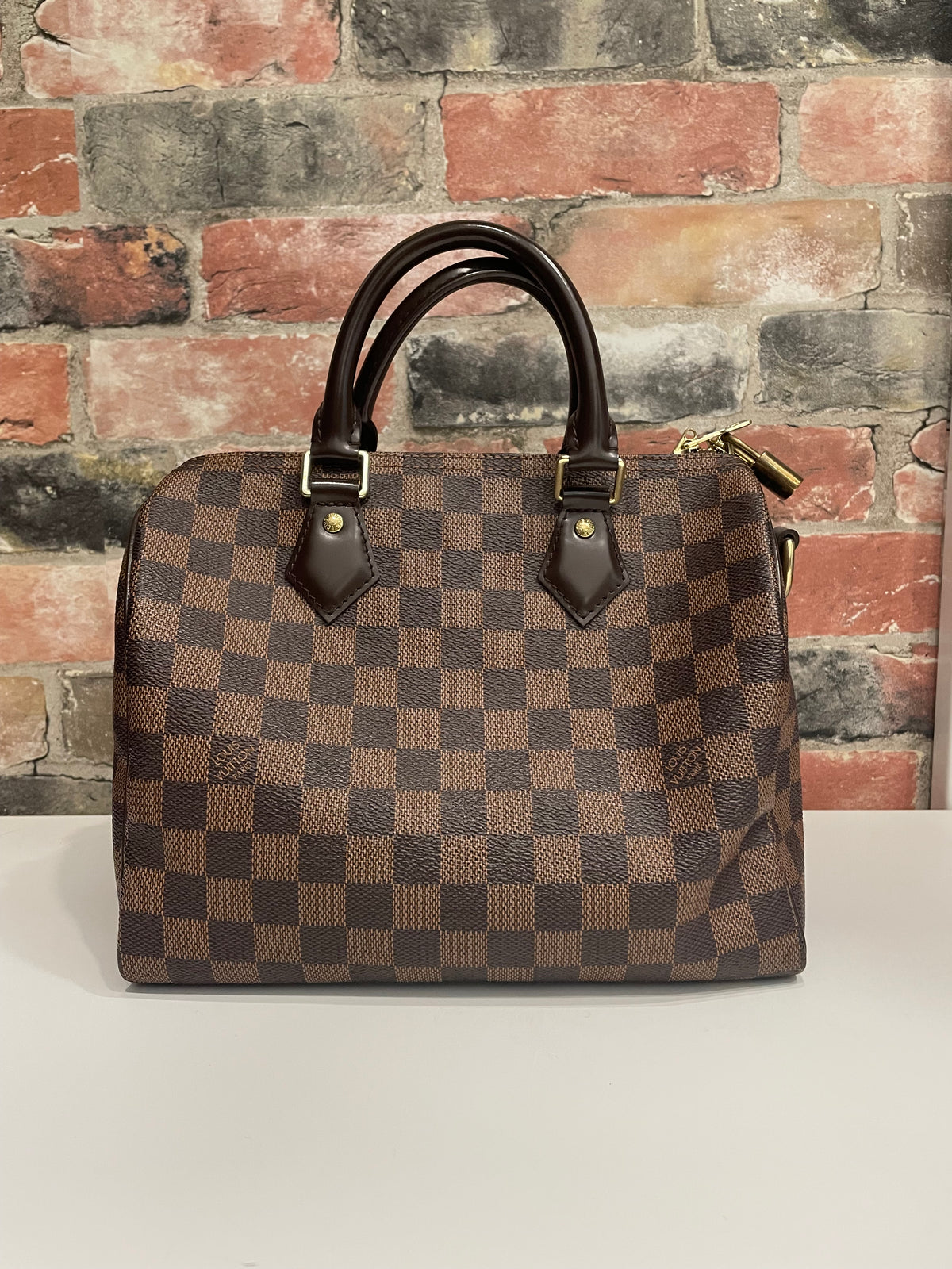 Brown Damier Louis Vuitton  Handbag Speedy Bandouliere 25 C.2016- BOX, Bag, paperwork etc.  VG/EXCELLENT CONDITION  

, 25