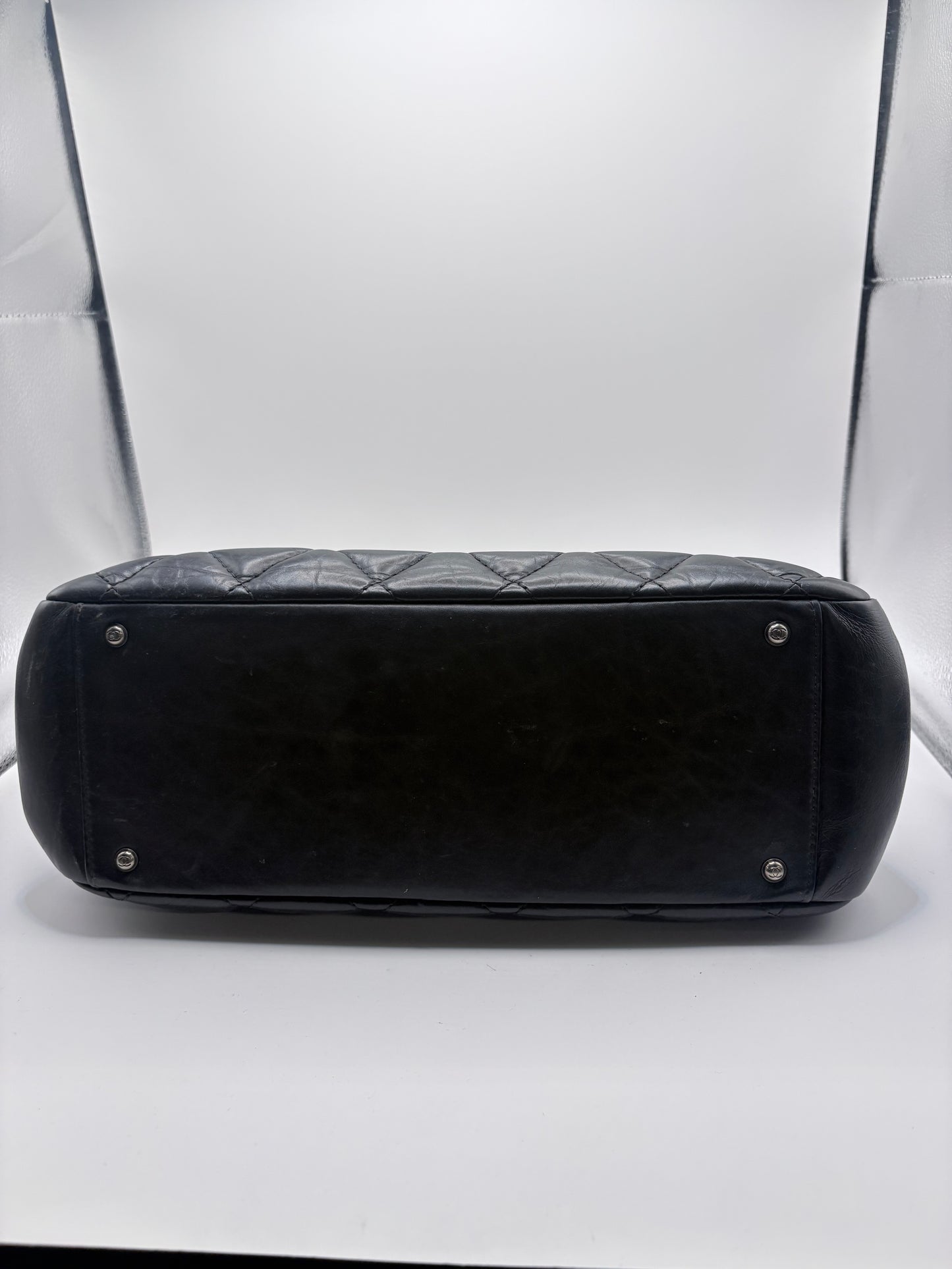 Black Chanel Handbag Large shopping tote- with bag and box, etc