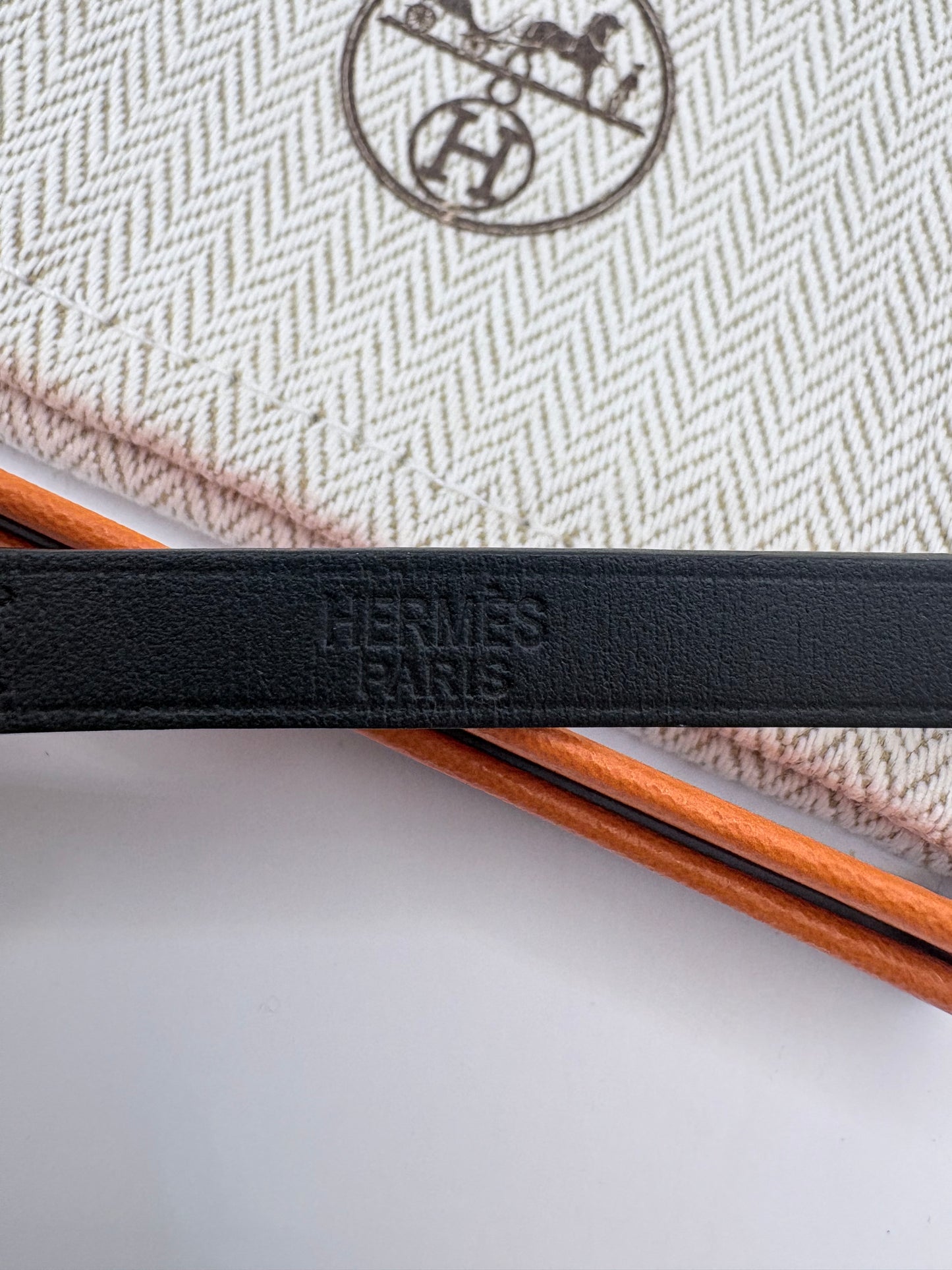 Black  Hermes Bracelet T1 Behapi Double Tour - Box and bag