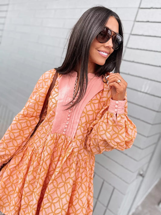Pink/Orange ASA Fashion Dress , S
