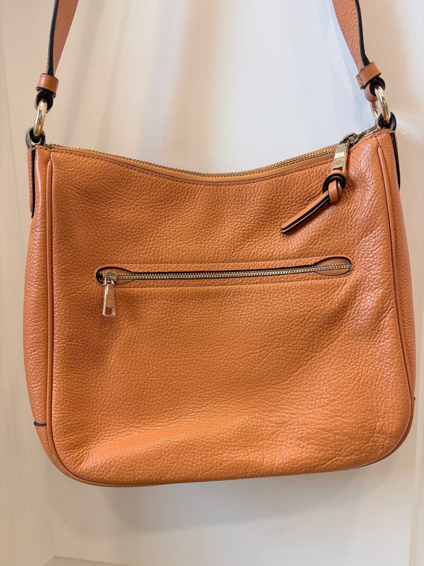 Orange Coach Handbag Pebbled leather messenger- Ellie bag