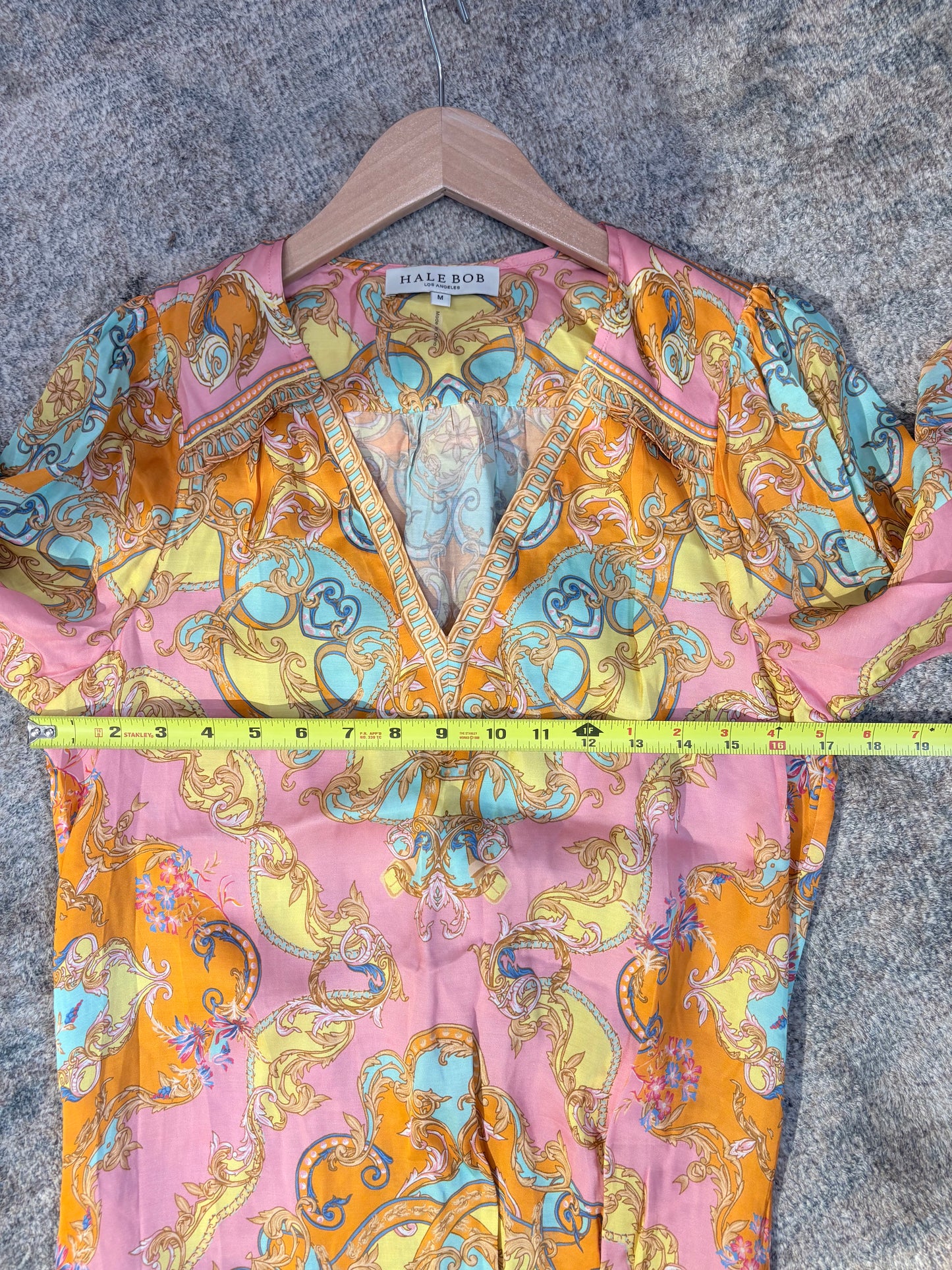 Orange/pink/yellow Hale Bob Dress Garland Bluson dress, M