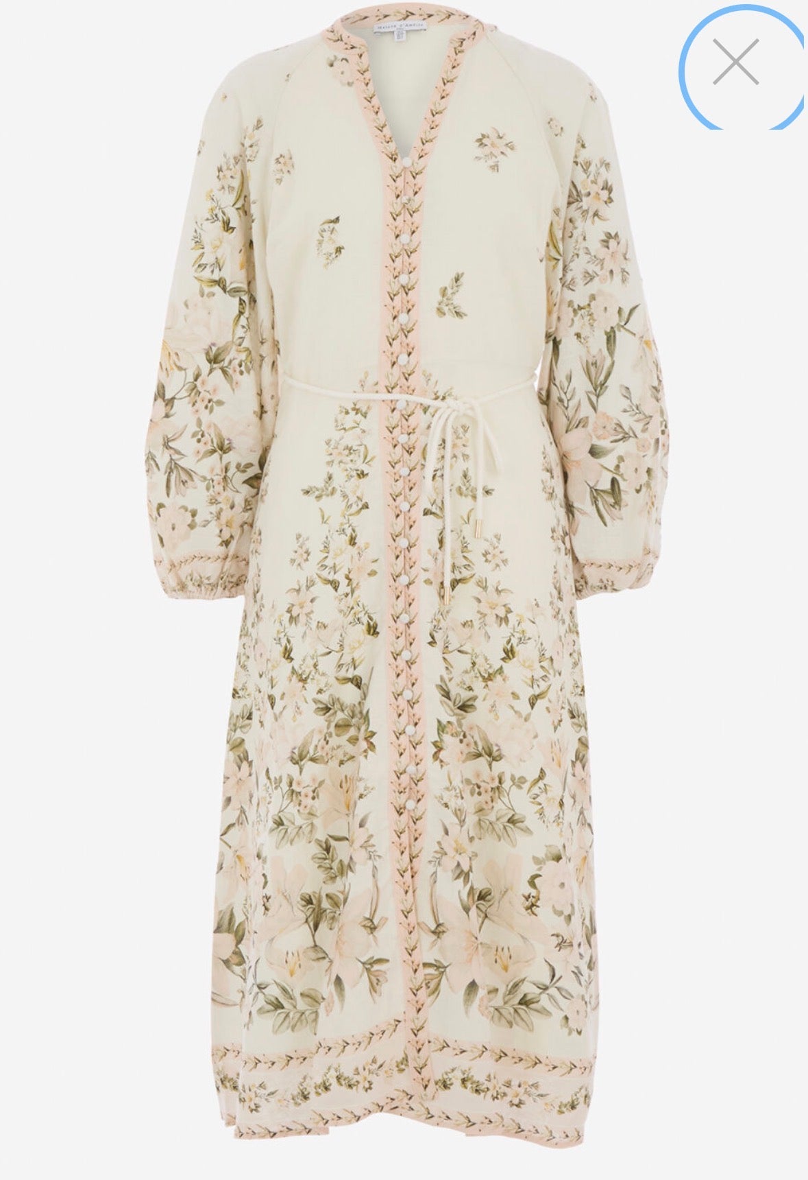 Floral  Calypso Dress NWT\. Linen, s