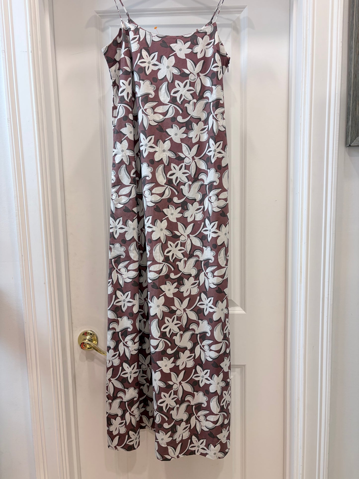 Brown, Ivory Floral  Faithfull the Brand Dress Maxi , S
