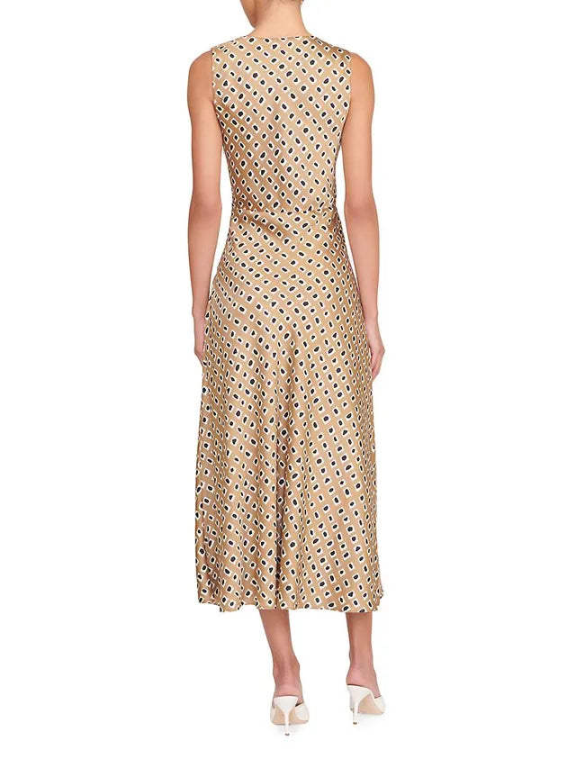 Tan/Red STAUD Dress NWT, xs