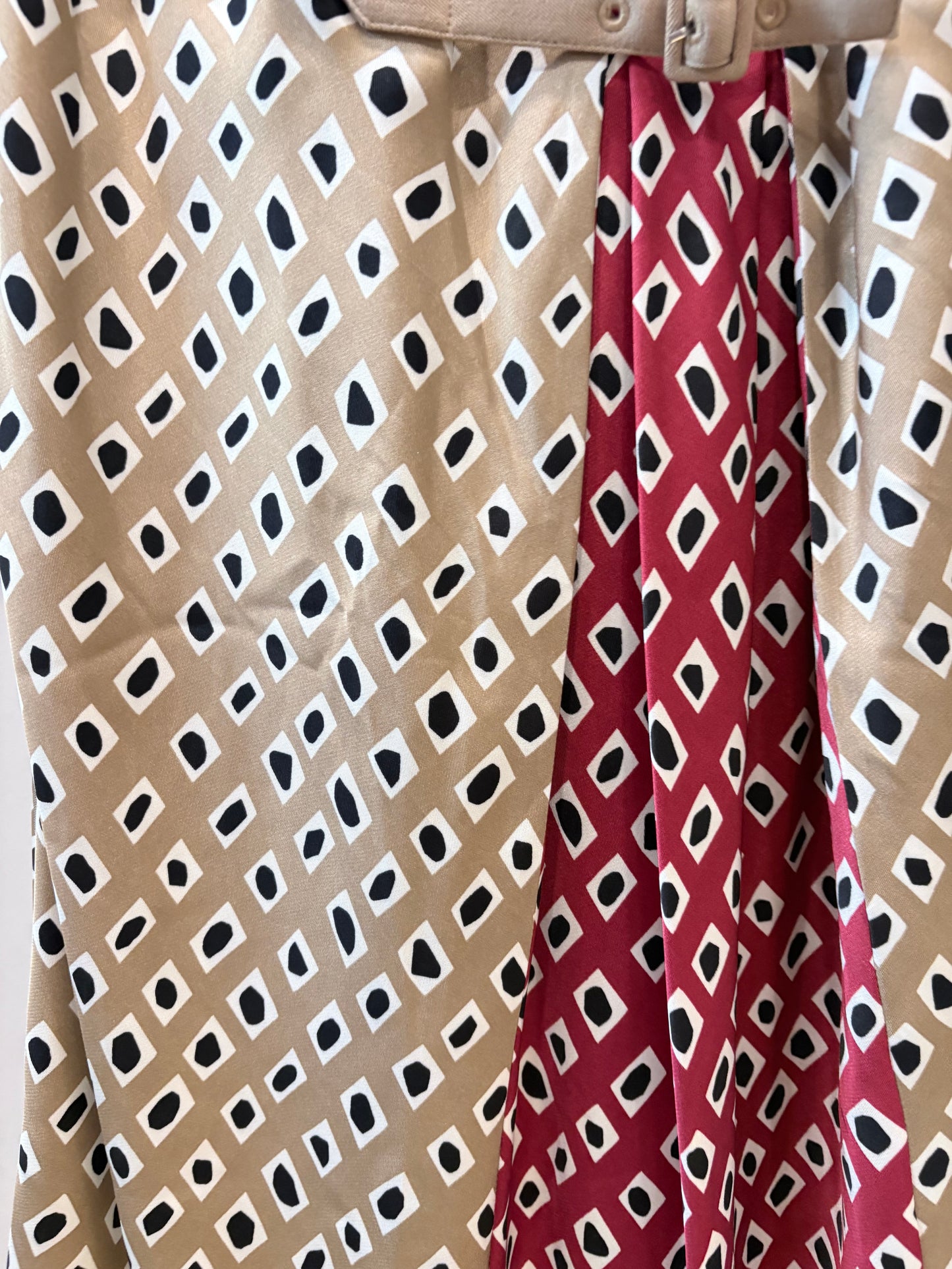 Tan/Red STAUD Dress NWT, xs