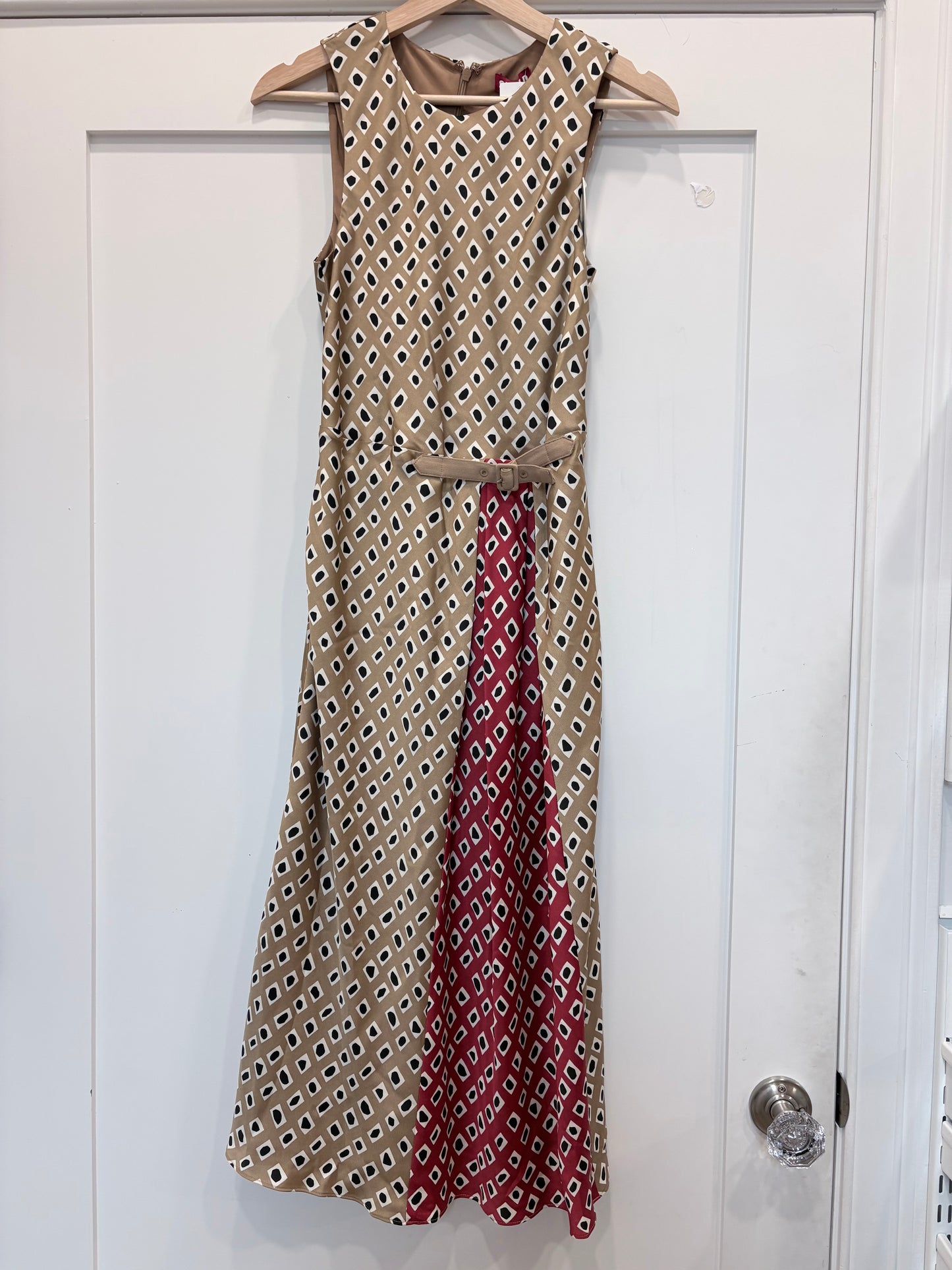 Tan/Red STAUD Dress NWT, xs