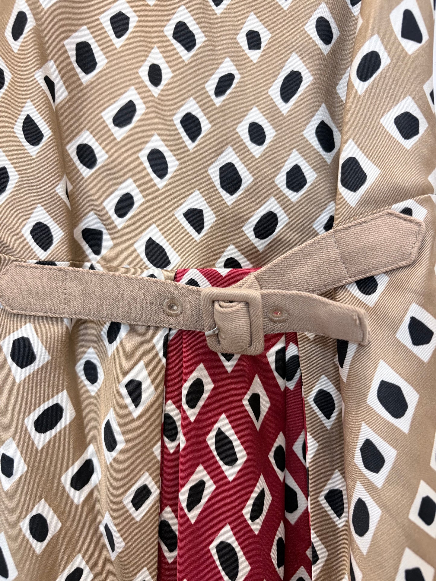 Tan/Red STAUD Dress NWT, xs