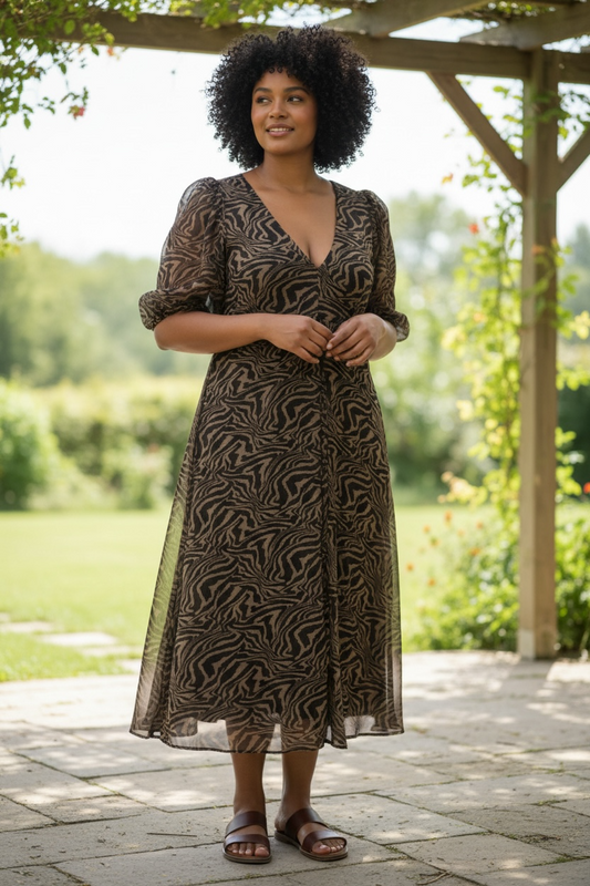 Black/Green Ganni Dress , L
