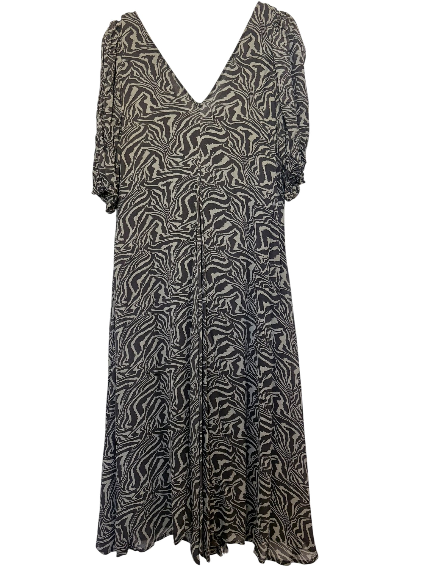 Black/Green Ganni Dress , L