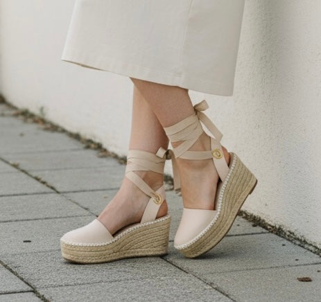 tan Tory Burch Wedge Platform Dandy Espadrille in dulce de leche, 9