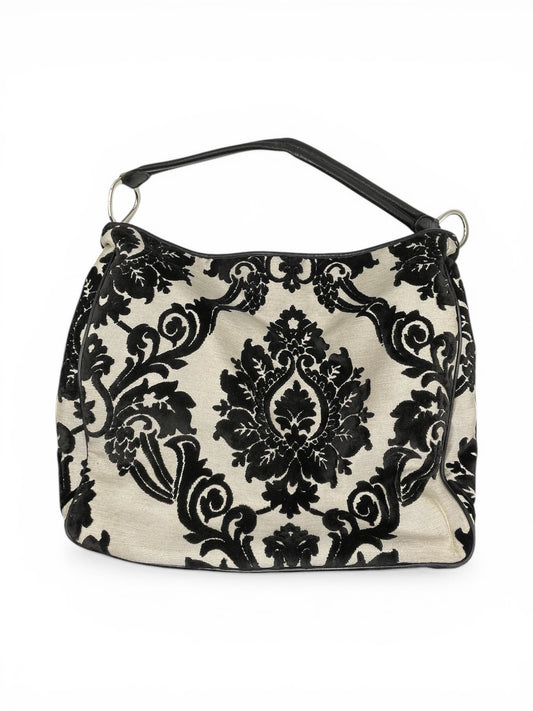 Black/White Glenda Gies Handbag Paisley