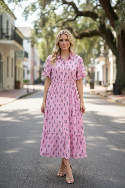 Pink/blue Darlington Isle Dress , s