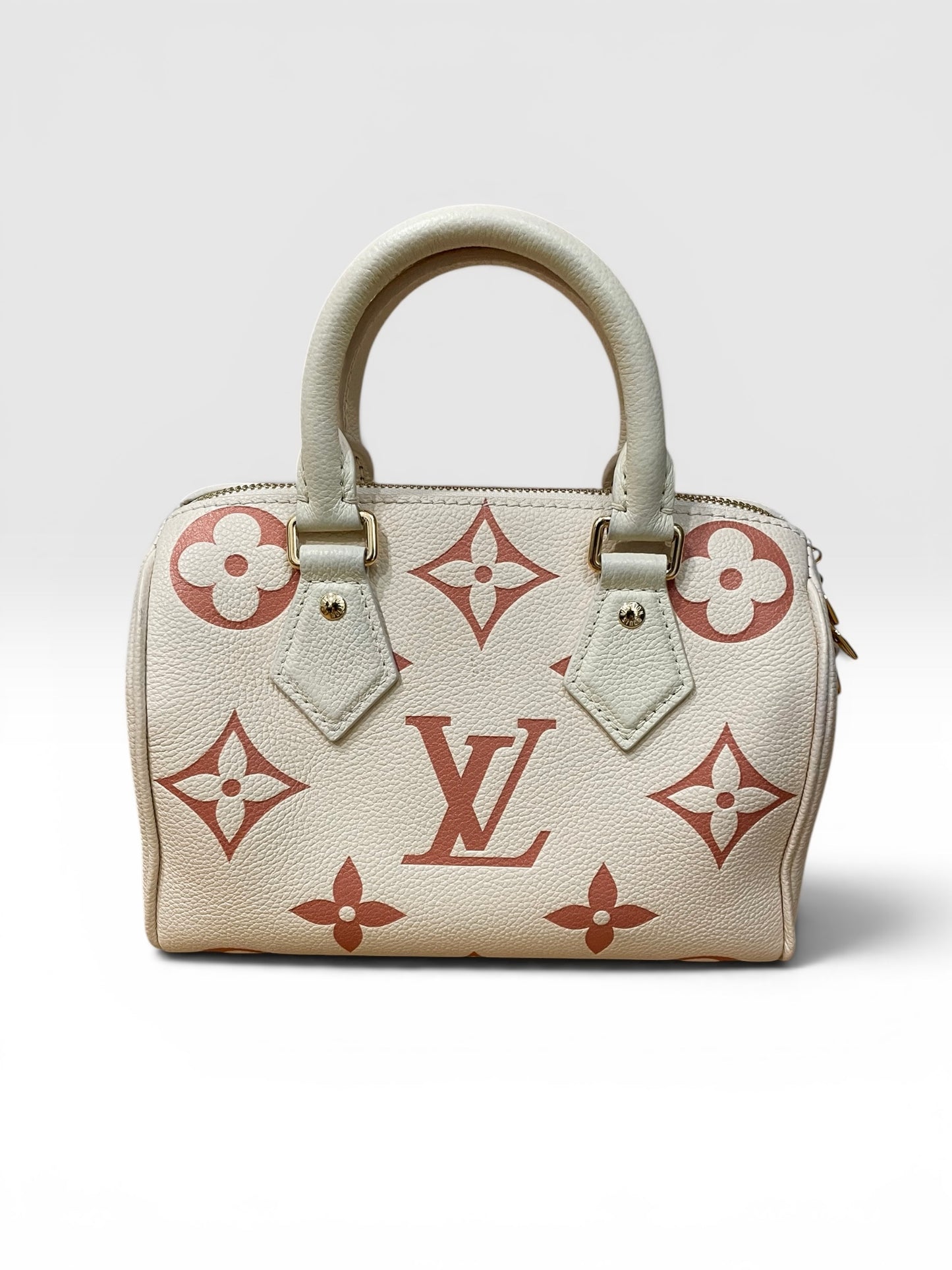 Blush Monogram Louis Vuitton Handbag 2023 Empreinte Bandouliere Nano Speedy, BRAND NEW, 20