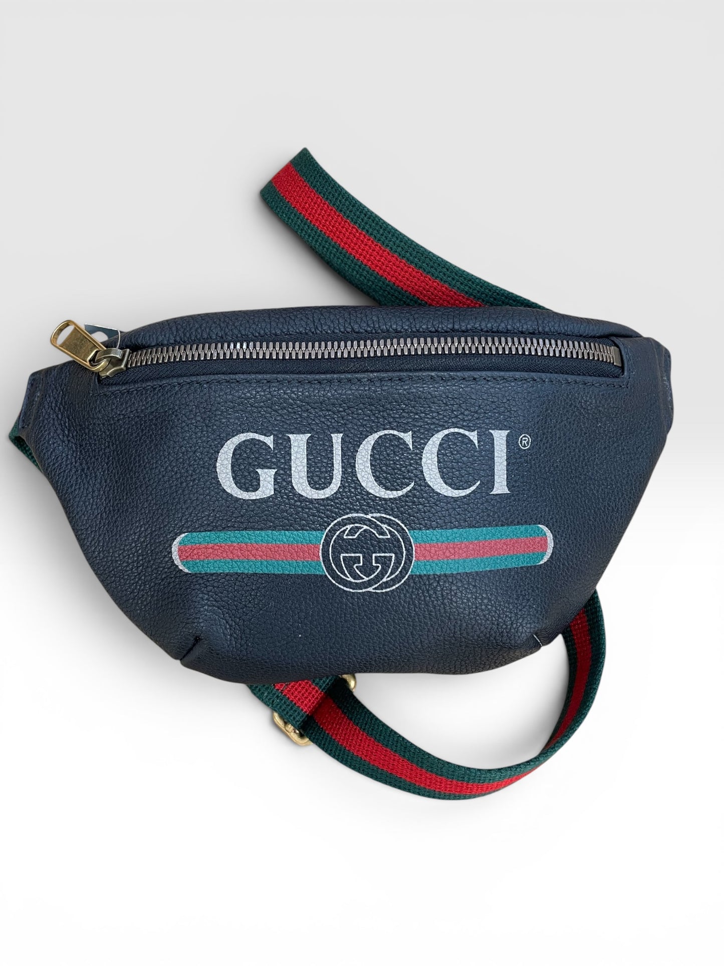 Black Gucci Belt Bag "Printed"