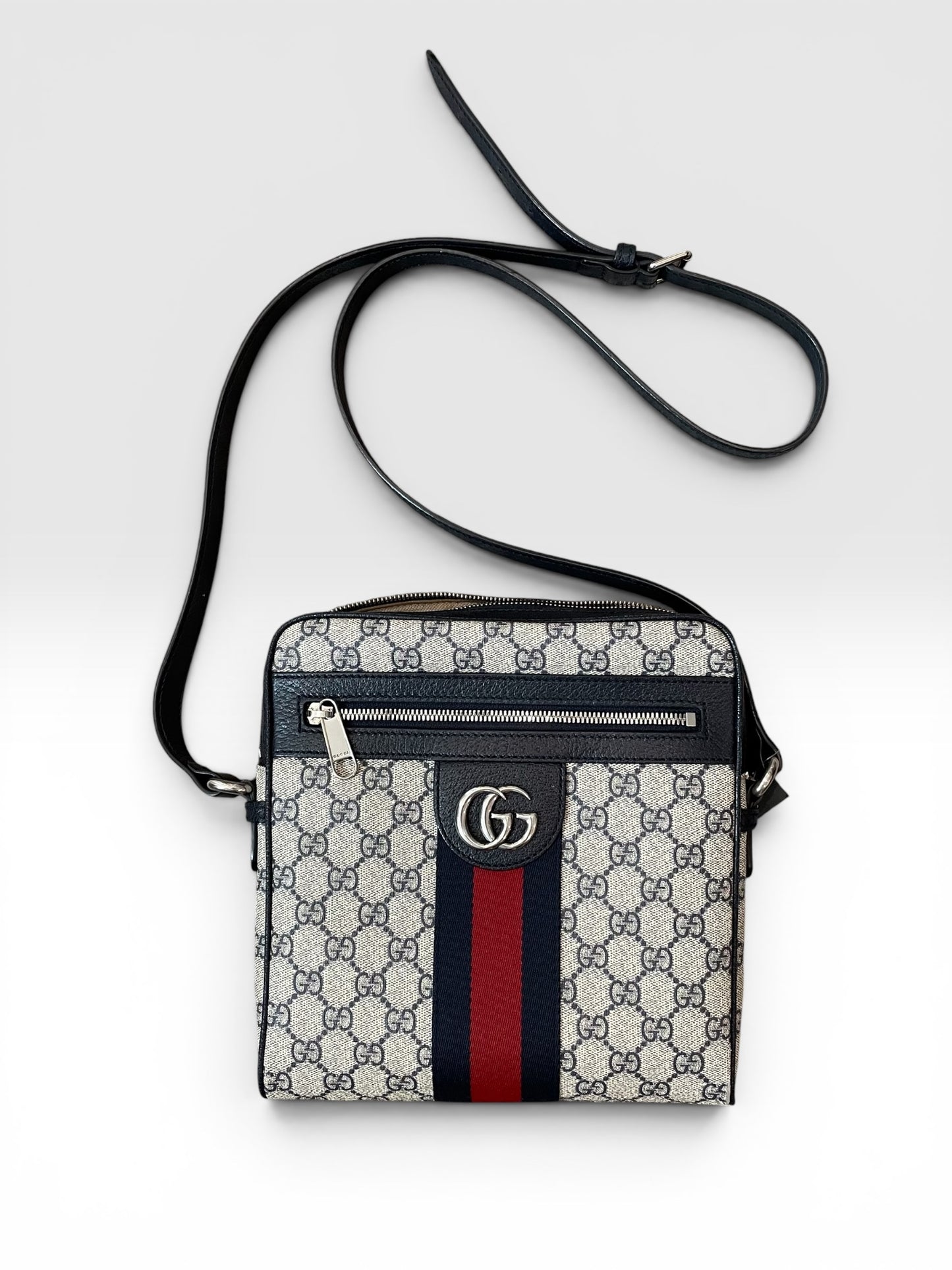 Blue/Red monogram  Gucci  Messenger bag Ophidia GG Messenger