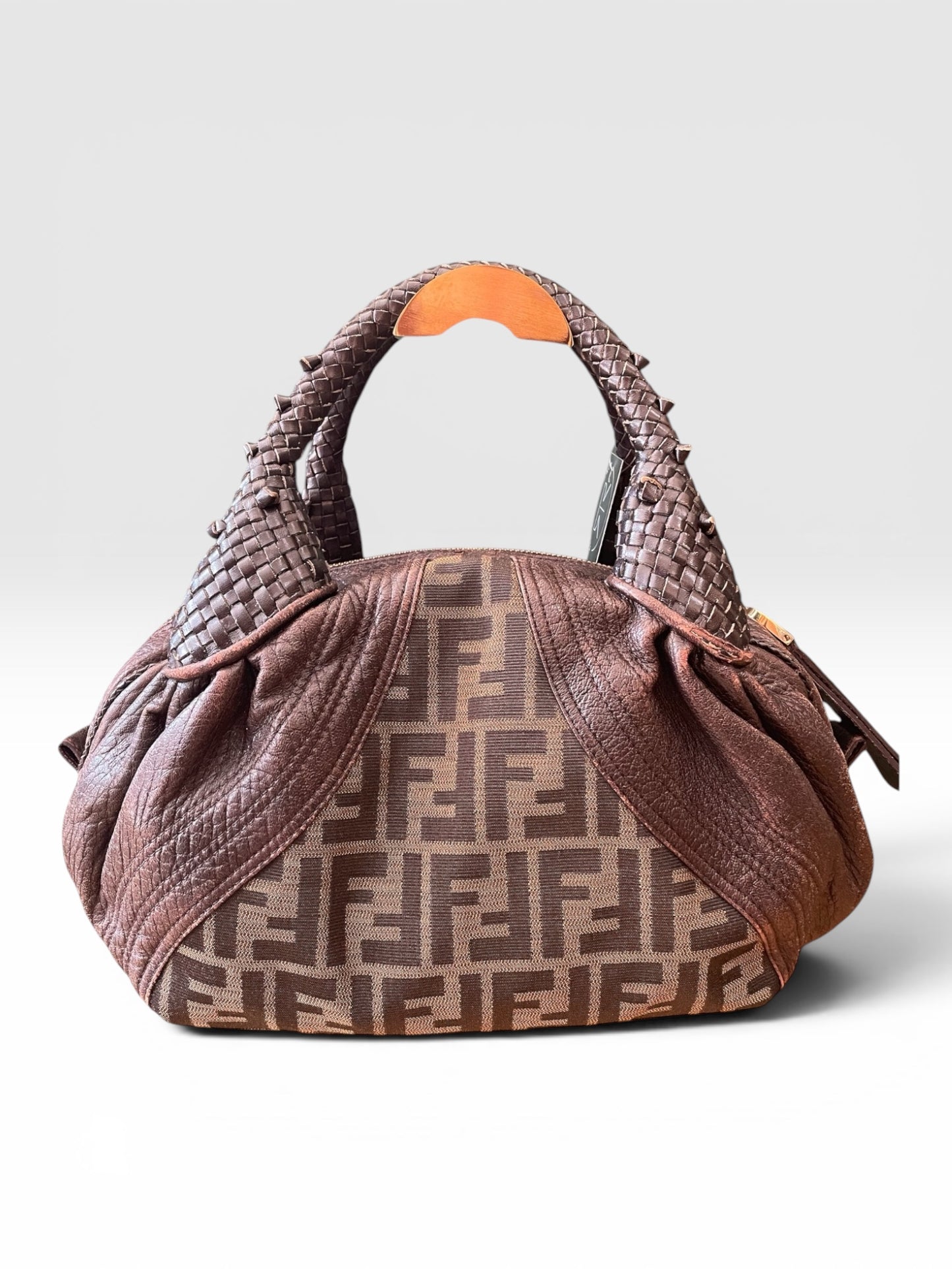 Zucca logo  Fendi  Handbag Spy FF- Good condition, shows wear