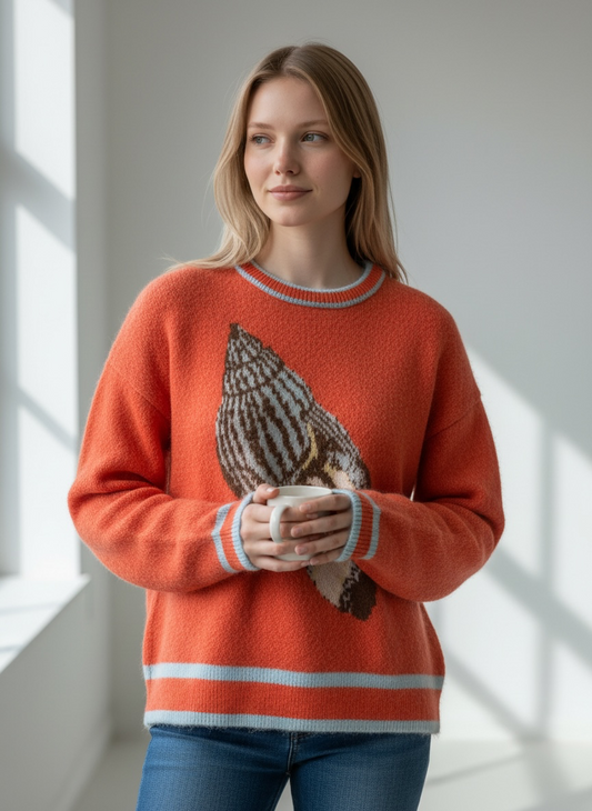 Orange, Shell  ALÉMAIS Sweater Sea Star Shell - excellent condition, S