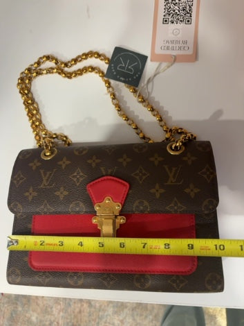 Monogram/Red Louis Vuitton Handbag Victoire Spain 2018