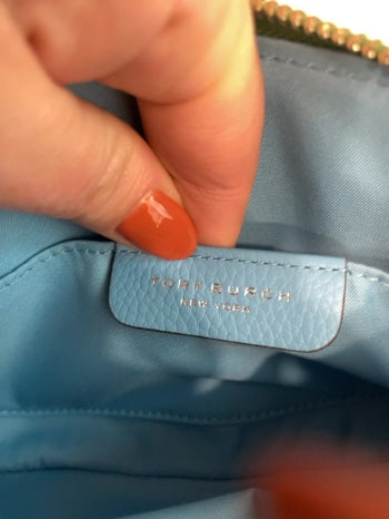 Sky Blue/Green  Tory Burch Handbag  Mini Miller  excellent condition