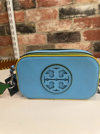 Sky Blue/Green  Tory Burch Handbag  Mini Miller  excellent condition
