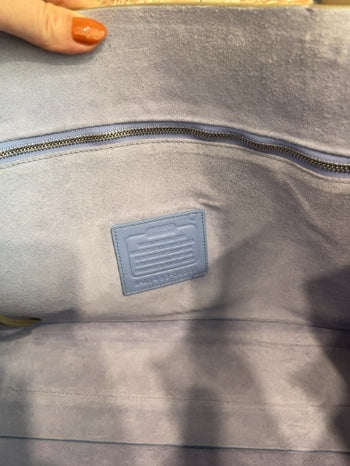 Light grey  Coach  Handbag  MSRP $498 NWT, Top handle East/West Tote