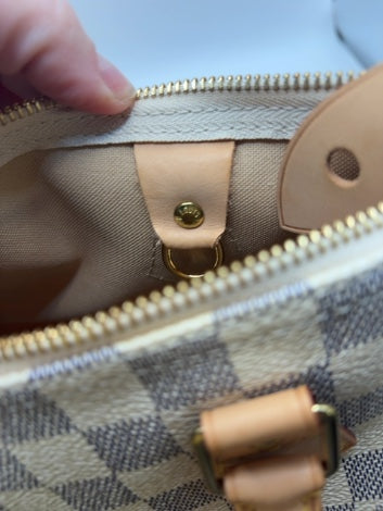 Damier Azur Louis Vuitton  Handbag Speedy 30 , November 2012 USA  NO KEY