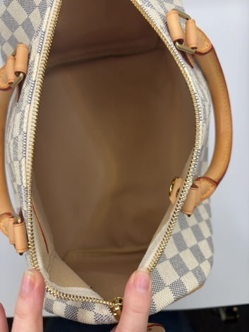 Damier Azur Louis Vuitton  Handbag Speedy 30 , November 2012 USA  NO KEY