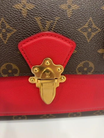 Monogram/Red Louis Vuitton Handbag Victoire Spain 2018